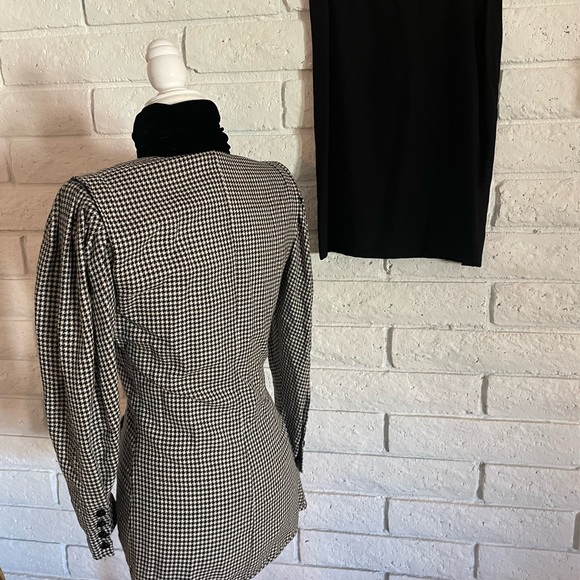 Vintage Emanuel Ungaro houndstooth top and pencil skirt - Picture 2 of 3